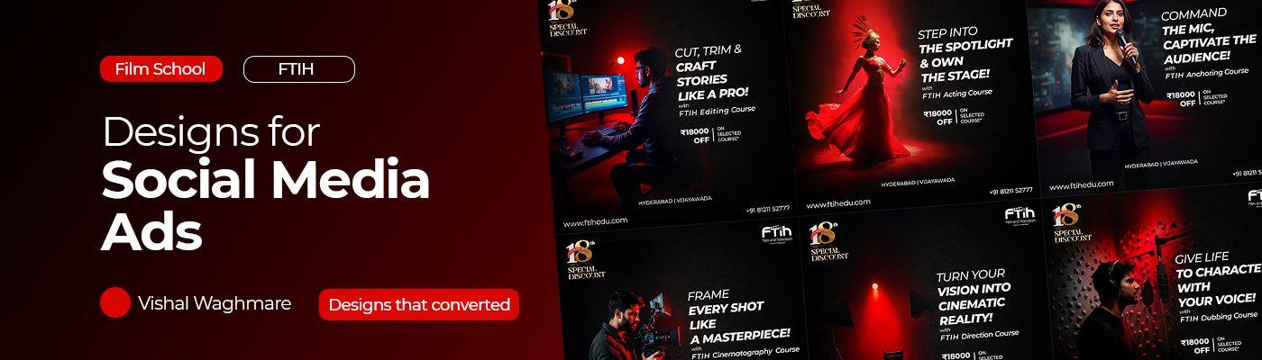 18th Anniversary offer: designs for social media ads