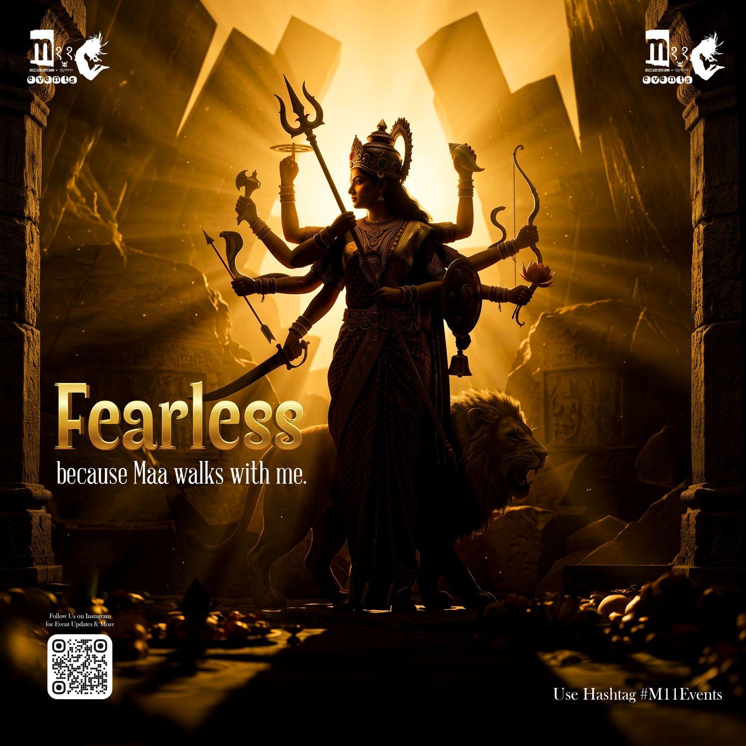 Fearless: gold Navratri key visual for Raas Garba Vol 2