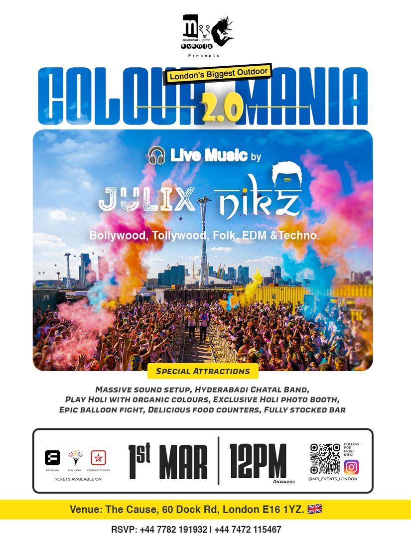 Colour Mania 2.0 Holi poster